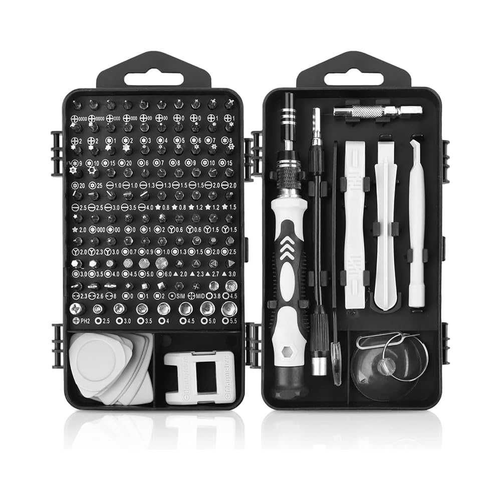 115 in 1 Precision Screwdriver Set, Electronic Repair Kit with Micro Magnetic Bi
