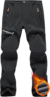 Men's Water-Resistant Outdoor Hiking Trousers Fleece Walking Pants