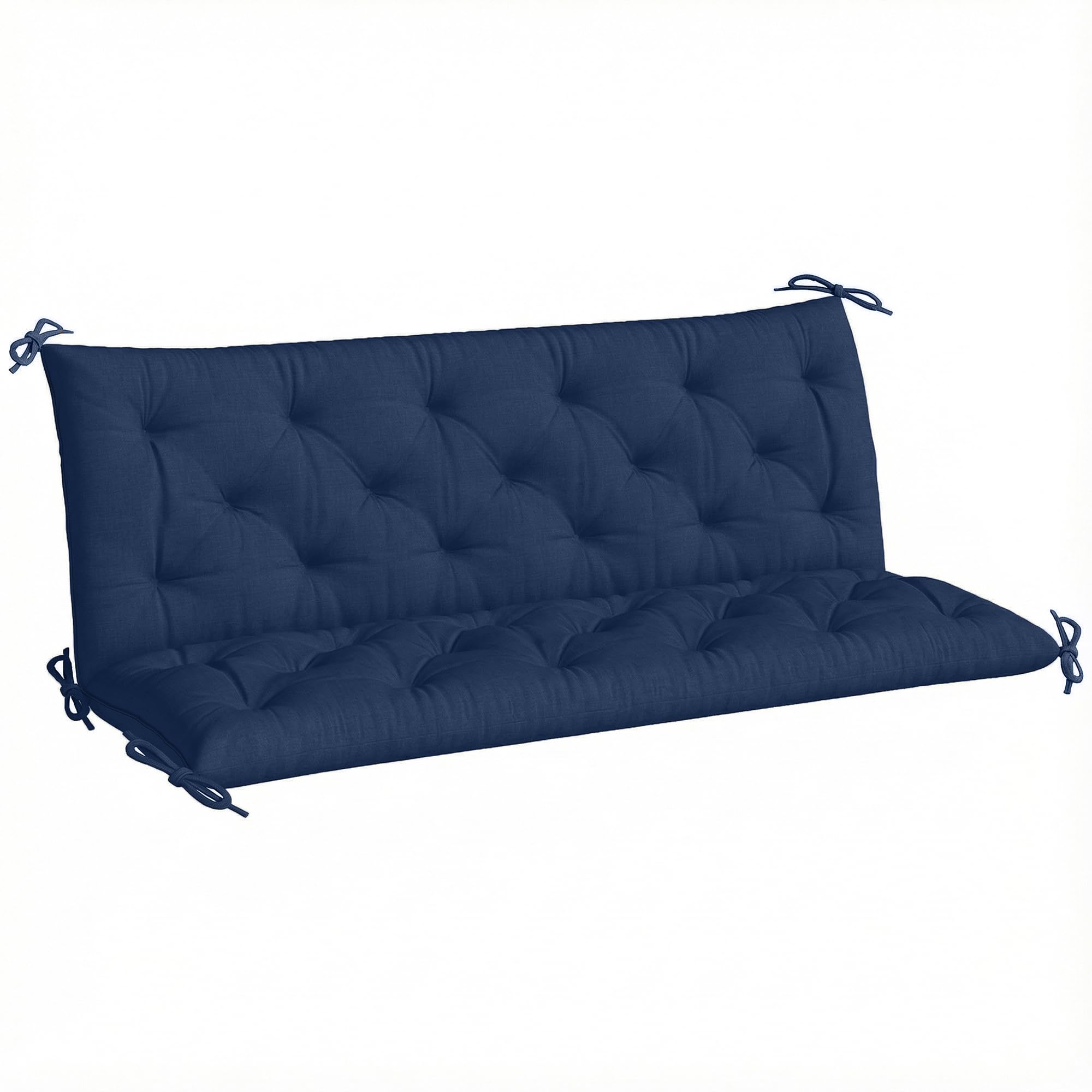 Outsunny 3 Seater Bench Pad Garden Swing Chair Cushion 98x150cm Dark Blue