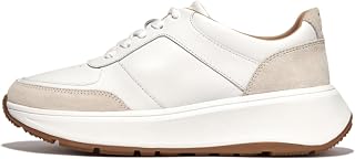 Fitflop F-Mode Leather/Suede Flatform Sneakers, Women's Sneakers