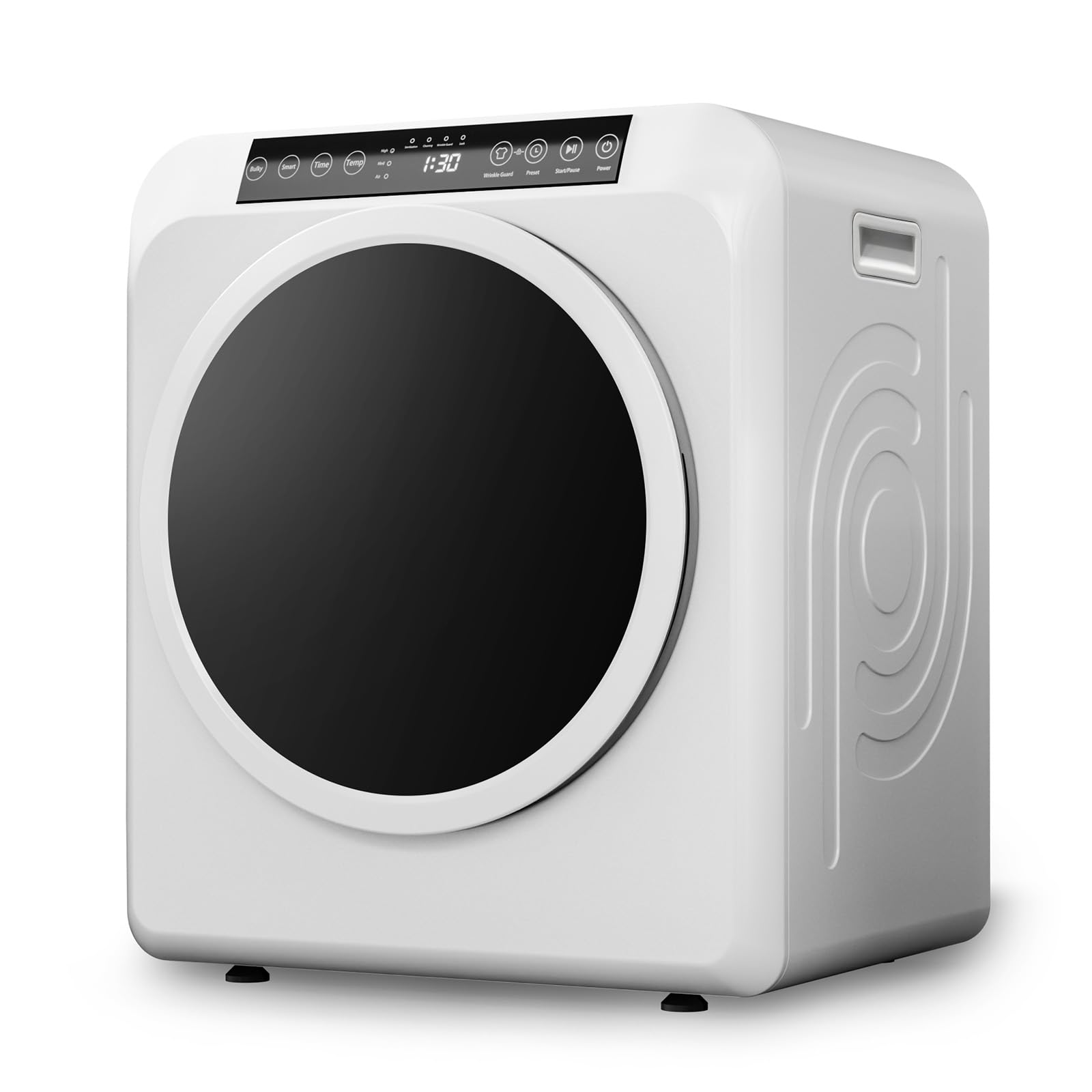 ROVSUN 3.5 Cu.Ft Portable Clothes Dryer, 13.2lb Laundry Dryer, White | Front Loa