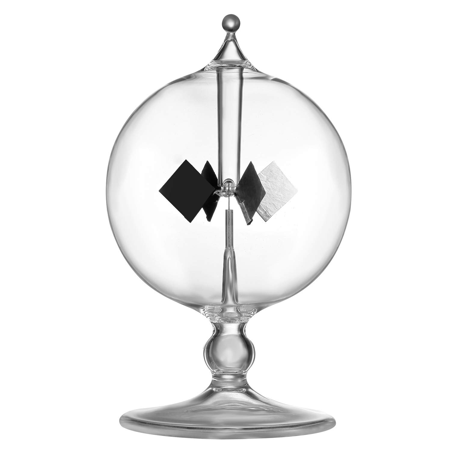 DORAMI Clear Solar Power Crookes Radiometer Sun Light Energy Glass Windmill Spin