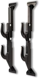 Allen Company Molded Truck Gun Rack for Rear Window - Gun Holder for Two Shotguns, Rifles, Bows, or Tools - Gun and Hunting Accessories for Car or Wall Mount - Adjustable 9.5"-16.5" , Black