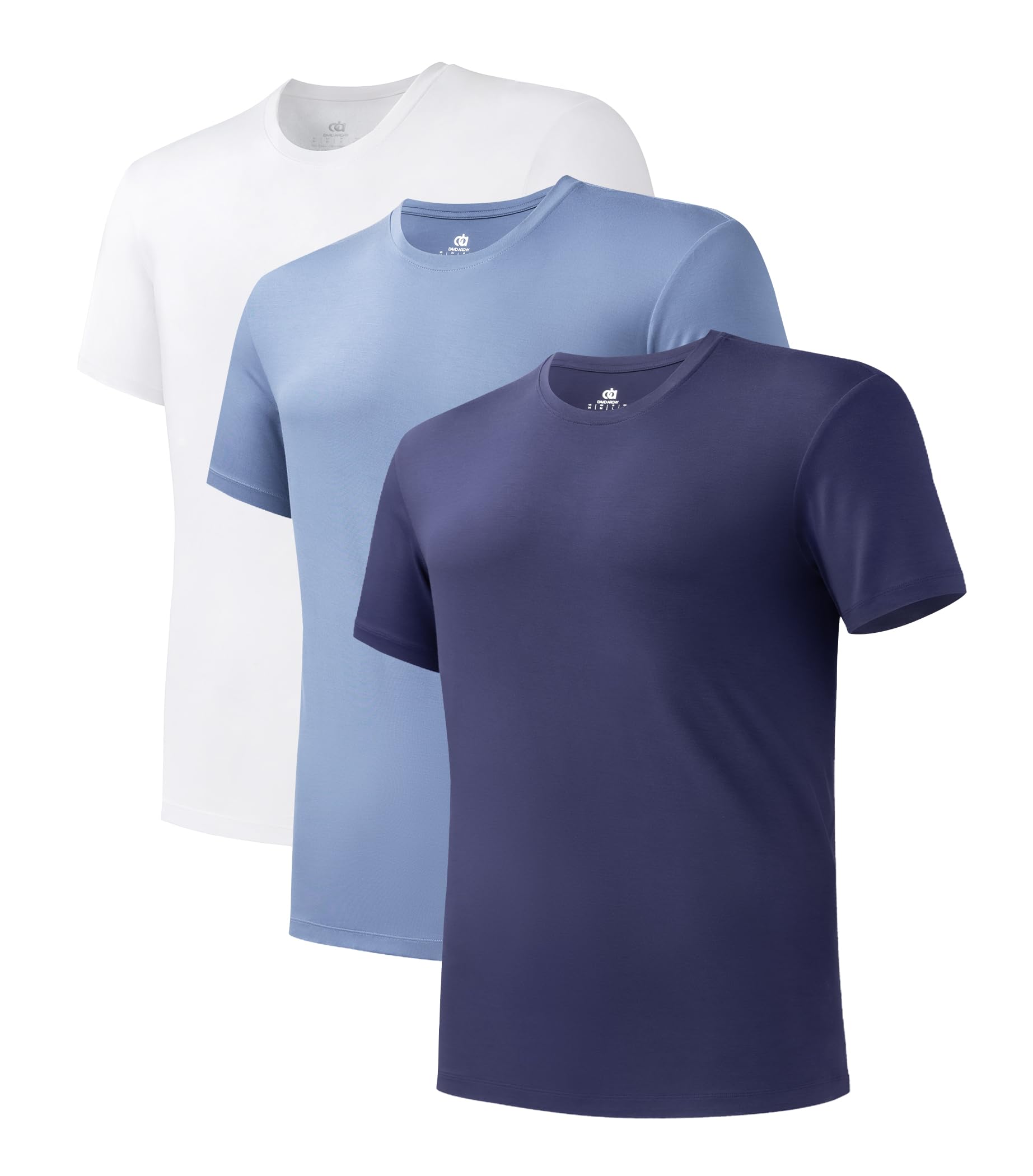 DAVID ARCHY Mens V-Neck Cotton Sleeveless Vests 2 Pack S M L XL