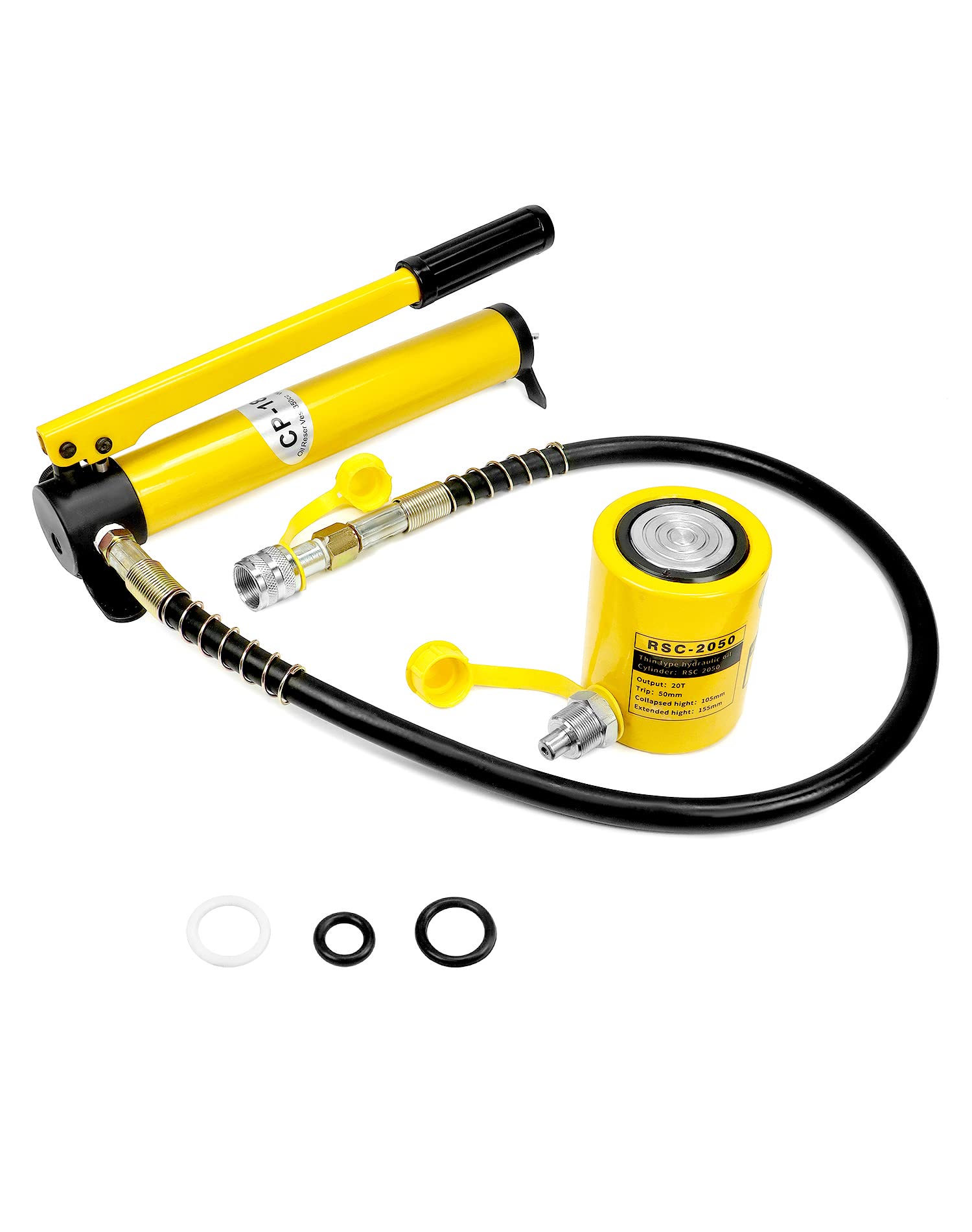 QWORK 20T Mini Hydraulic Cylinder Jack Porta Power Ram 2" Stroke, CP-180 Manual 