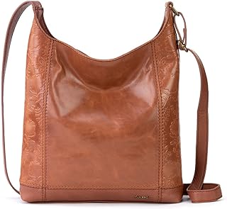 The Sak De Young Leather Hobo Bag - Shoulder Purse with Zipper Pocket
