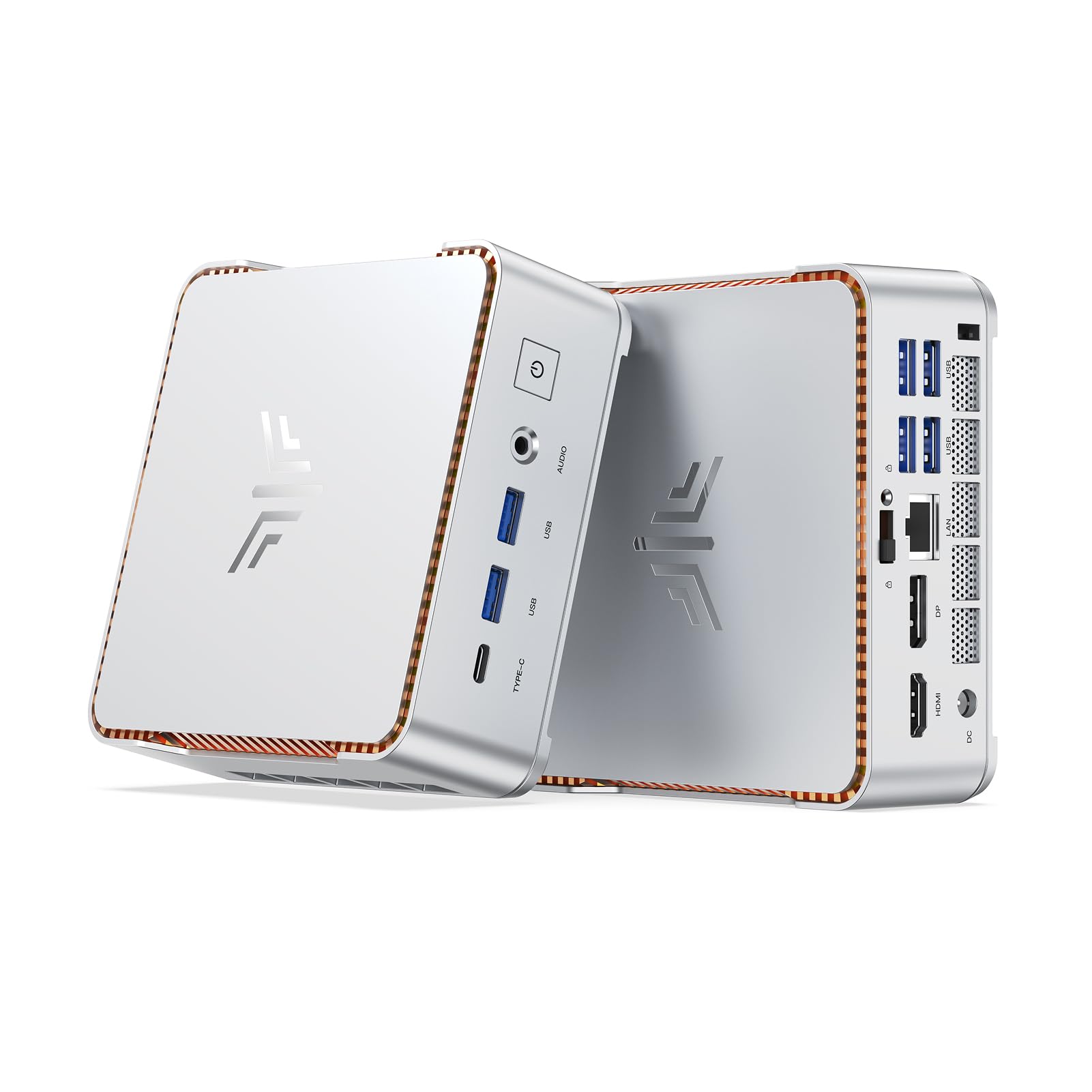 NiPoGi P2 Mini PC Windows 11 Pro,Mini PC AMD Ryzen PRO 7330U(Beat 5300U/3500U,up