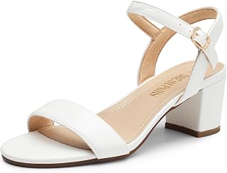 DREAM PAIRS Comfortable Women's Sandals, Women's Summer Block Heel Sandals
