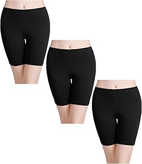 wirarpa Ladies Safety Boxer Shorts Cotton Anti Chafing Long Leg Knickers Underwear Women's Boy Shorts Leggings for Under Dresses Multipack