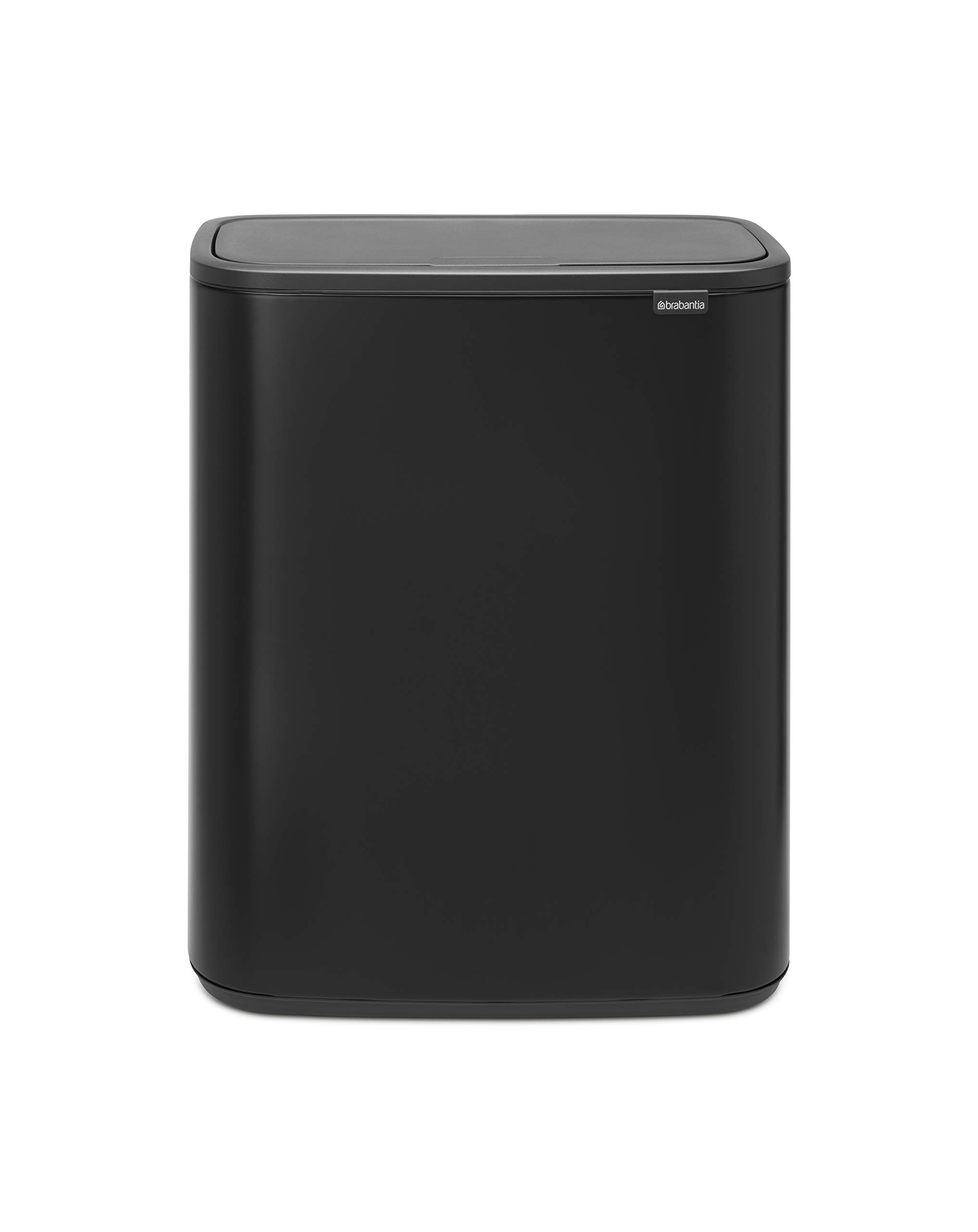 Brabantia Bo Touch Bin, Matt Black, 2 x 30L Inner Buckets