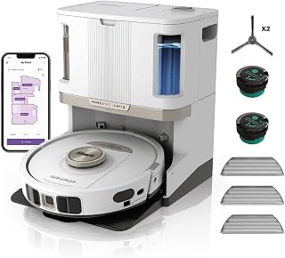 Shark PowerDetect Robot Vacuum and Mop - 3D LiDAR Navigation - White