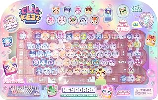 Clickeez Keyboard Mega Pack (Series 3) Includes Case and 12 Characters | Bubble Pops Theme, Rare Surprises, Click‑To‑Collect Fun For Ages 6+
