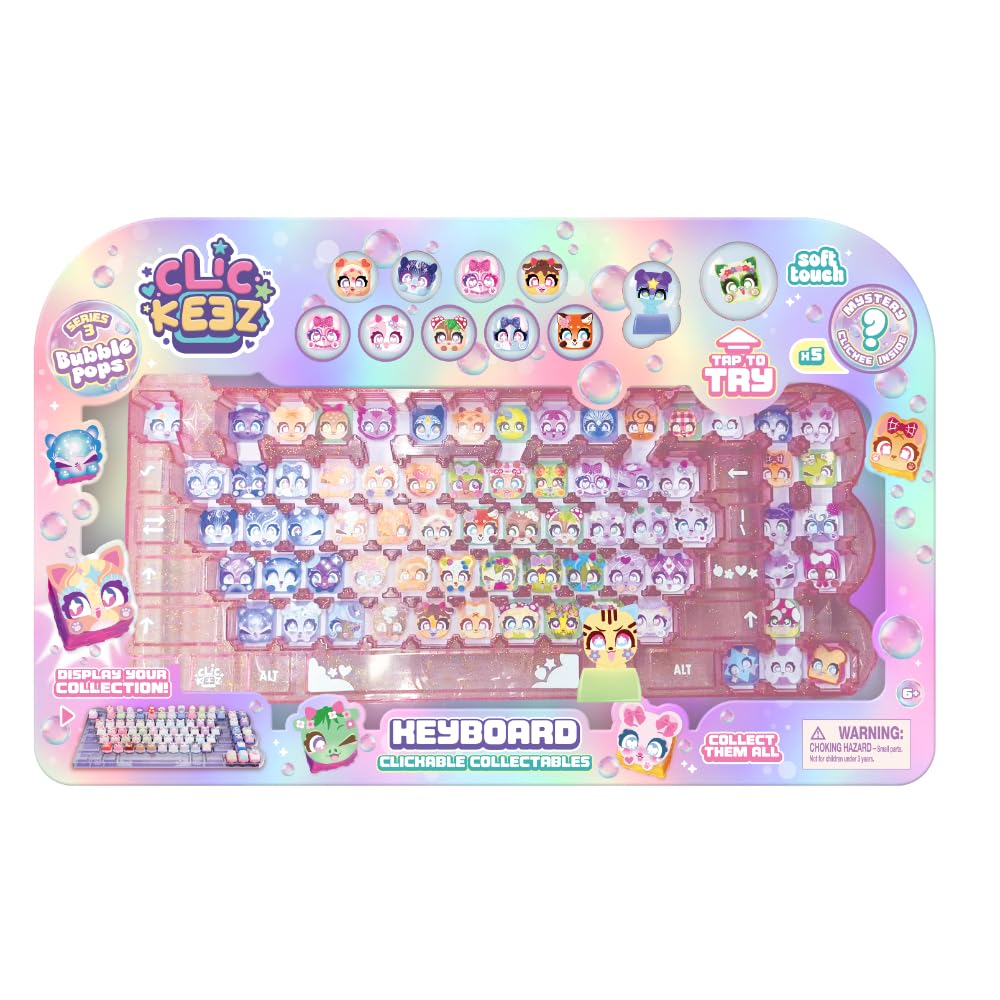 Clickeez Keyboard Mega Pack (Series 3) Includes Case and 12 Characters | Bubble 