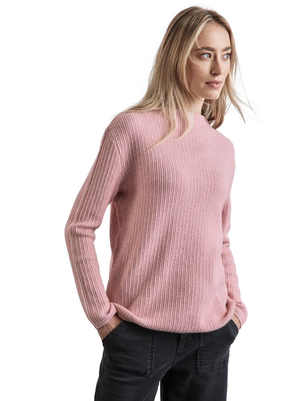 Street One Women's Cosy Sweatshirt with Contrast Detail