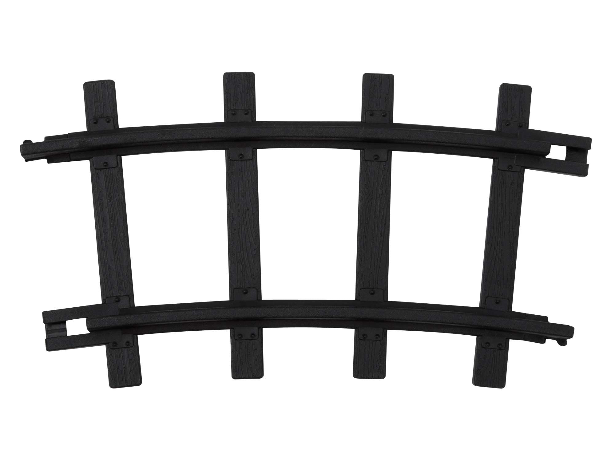 Lionel Ready-to-Play 12-Piece Curved Model Train Track Pack, Black