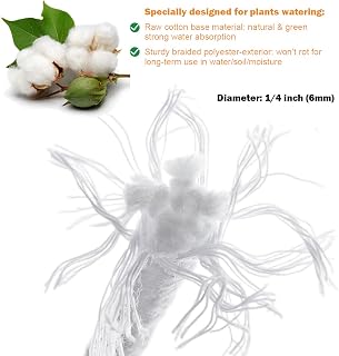 Generic Self Watering Hair Wick Cord for Potted Plants Hydroponic Evacuation System Automatic Watering Device White 3