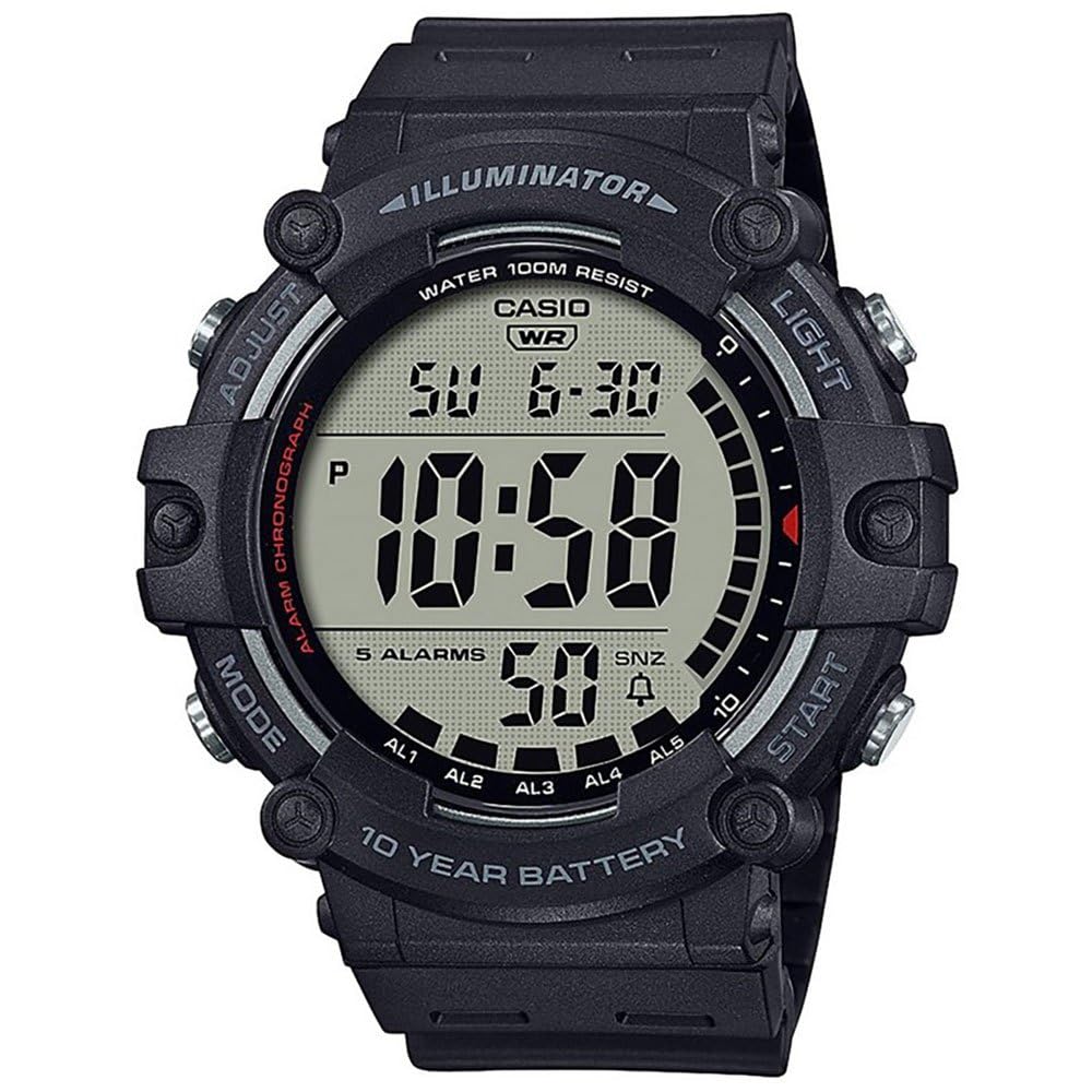 Casio Illuminator AE1500WH Series | 10-Year Battery | LED Backlight | 5-Alarms |