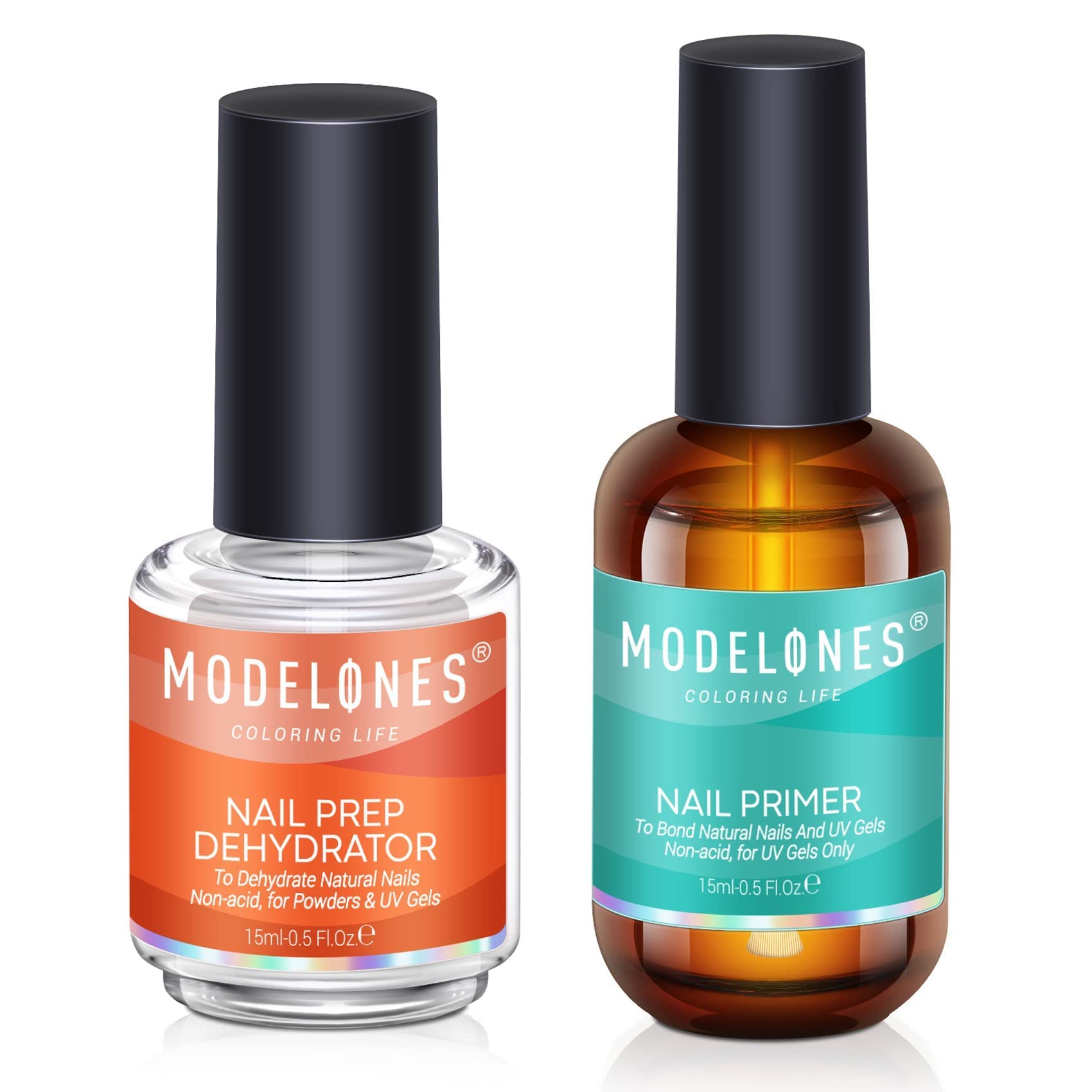 Modelones 2PCS Professional Natural Nail Prep Dehydrate & Bond Primer | Nail Pri