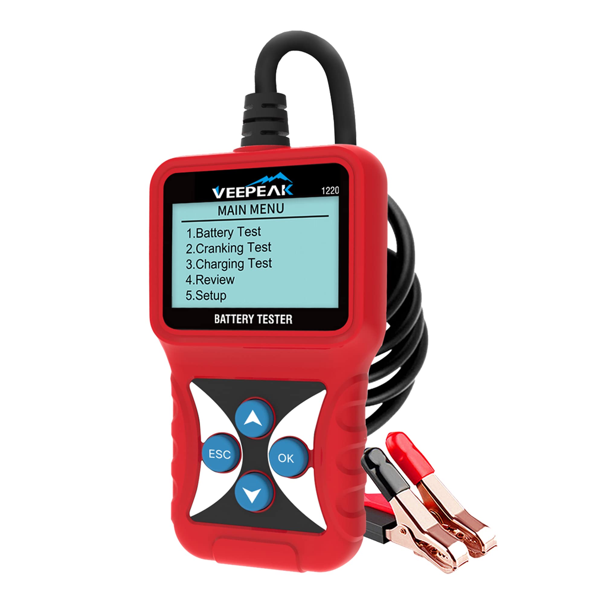 Veepeak 12V Car Battery Tester, Automotive 100-2000 CCA Digital Battery Load Tes