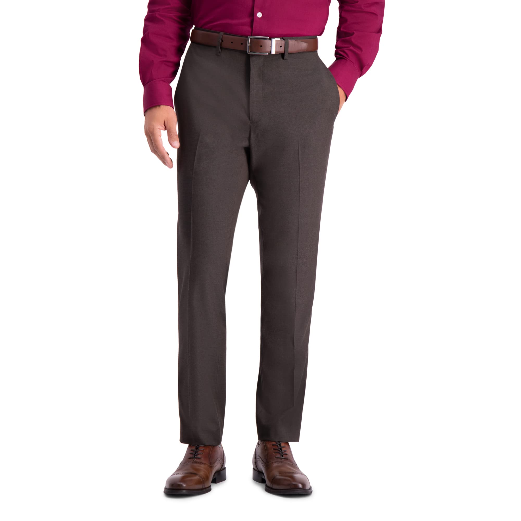 Kenneth Cole REACTION Mens Comfort Slim Fit Flat Front Dress PantDress Pants