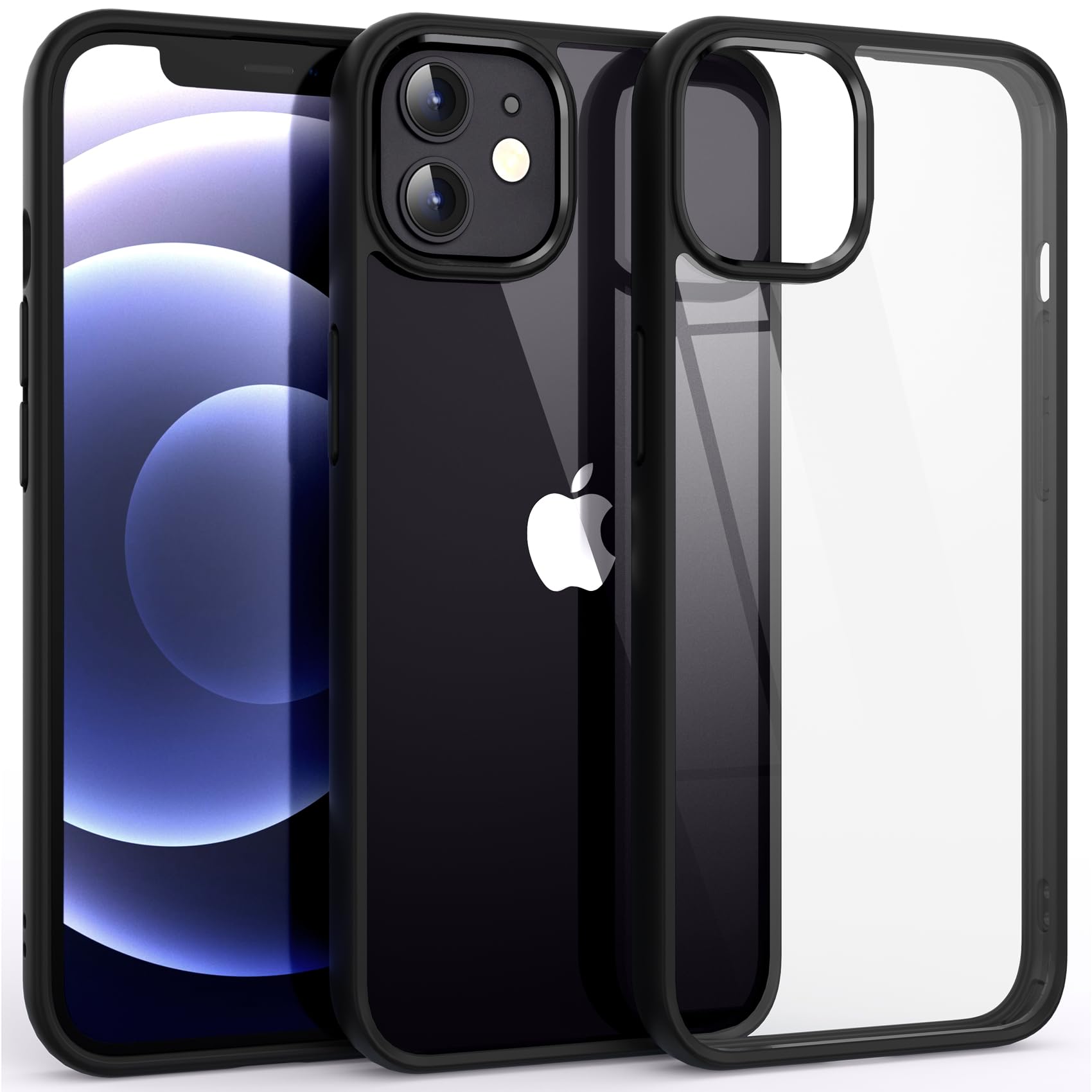 Supdeal Shockproof Clear Case for iPhone 12/12 Pro, [Not Yellowing] [10FT Milita