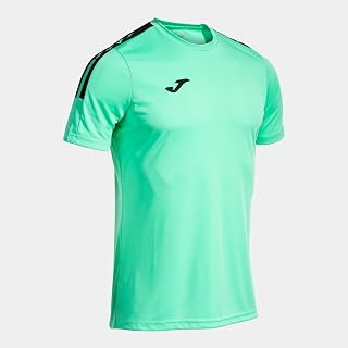 Joma Men's Short Sleeve Sports T-Shirt XS to 4XL Elastic Breathable for Running, Fitness and Training, Olympiada