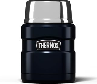 Thermos Stainless King Midnight Blue Food Flask (470ml) 9h Hot | 14h Cold