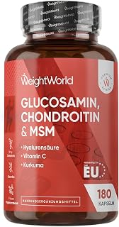 WeightWorld Glucosamine Chondroitin & MSM - Pack of 180 - 1-2 Capsules