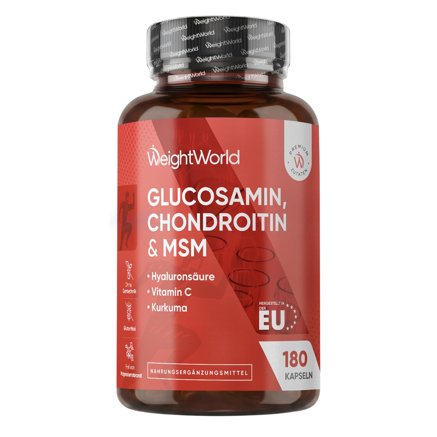 WeightWorld Glucosamine Chondroitin & MSM - Pack of 180 - 1-2 Capsules
