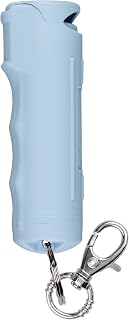 SABRE Pepper Spray with Fast Flip-Top Safety & Snap‑Clip Keychain for Self Defense - Maximum Police Strength OC with UV Marking Dye, 10‑Sec. Spray, 14-ft Range, Finger Grip, Made in USA, 0.54 fl oz