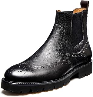 Men's Chelsea Boots Wingtip Leather Dress Boots