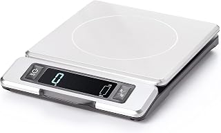 OXO Good Grips 11-Pound Digital Kitchen Food Scale | Meal Prep Essential, Features Pull-Out Display With Tare And Unit Conversion, Stainless Steel Smudge-Resistant Finish