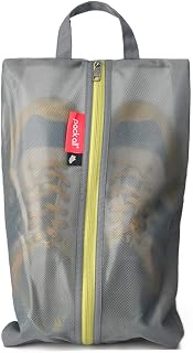 pack all Travel Shoe Bag, Water-Resistant Shoe Pouch (Grey, 1-Pack)