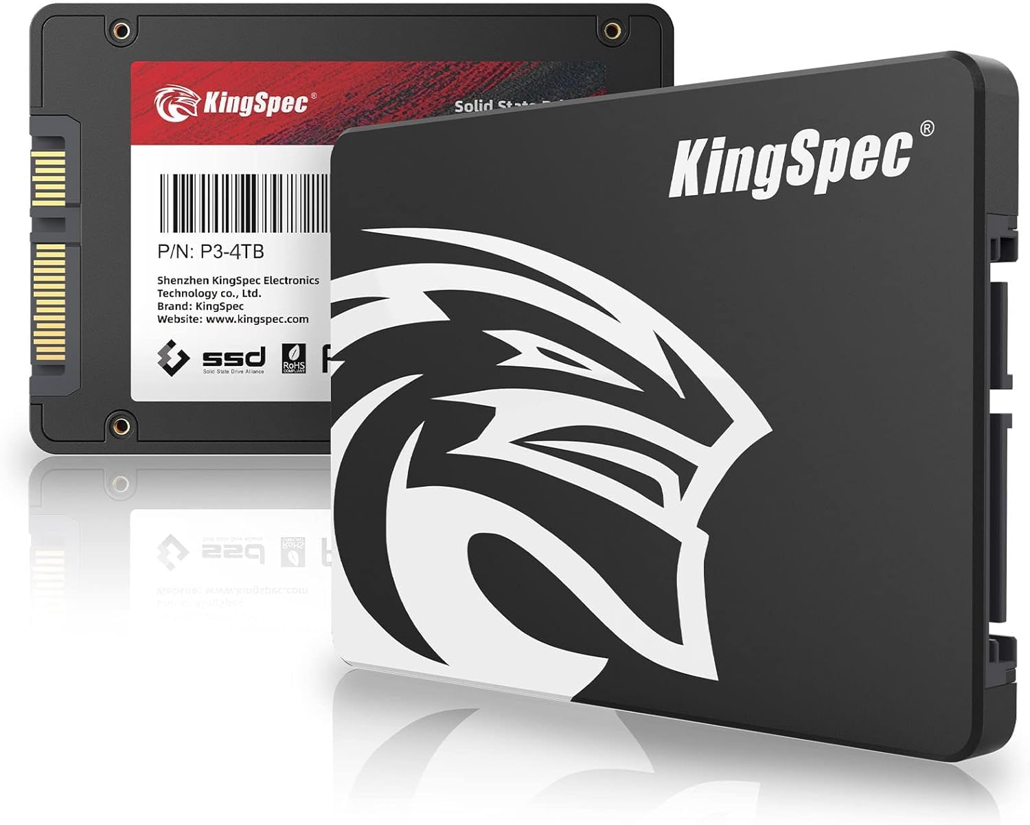 KingSpec SSD 4TB SATAIII 6Gb/s 2.5-Inch Internal SSD Max Read: 570MB/s (R: 570MB