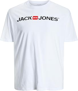 JACK & JONES Male Plus Size T-Shirt, Cotton Jersey
