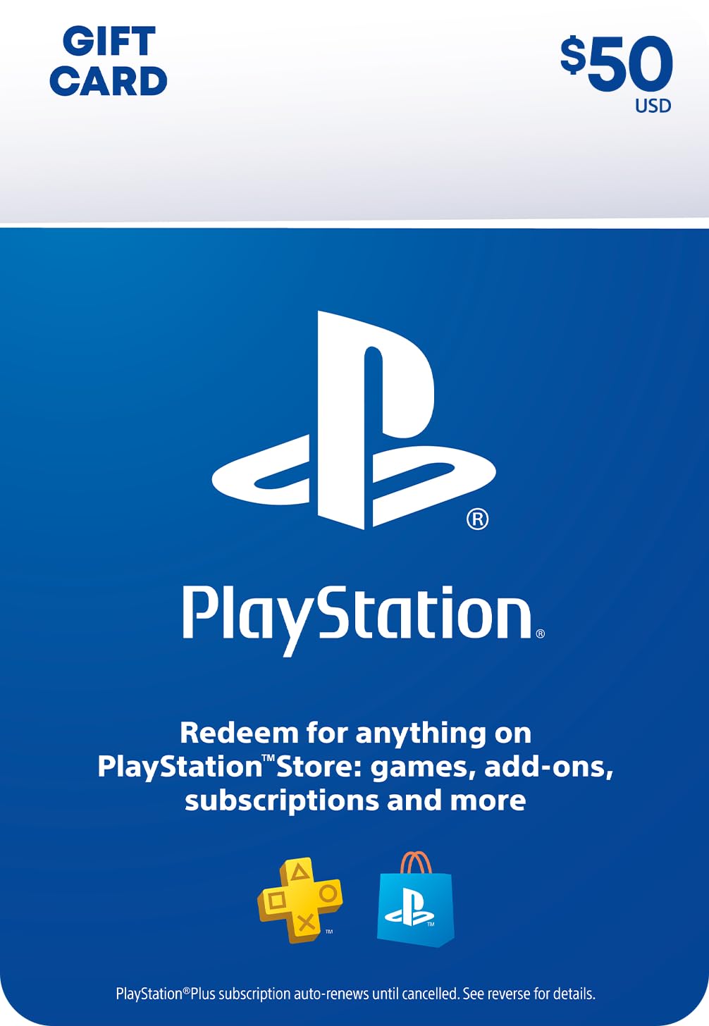 PlayStation Physical Gift Card | $50