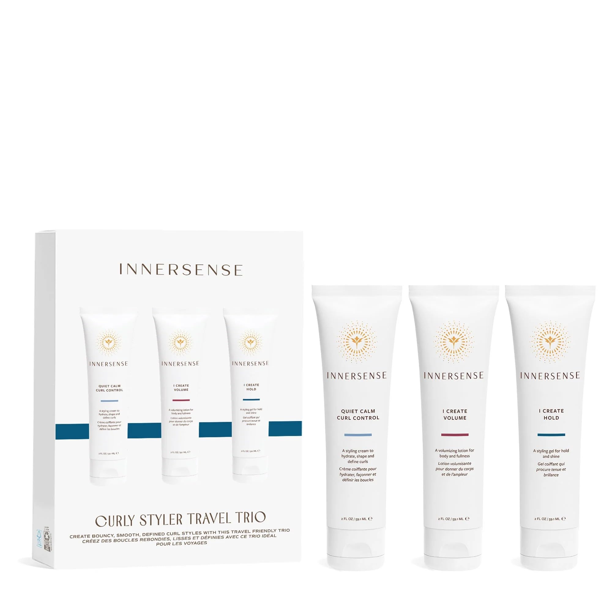 INNERSENSE Organic Beauty - Curly Hair Styler Trio | Curl Styler Trio (2 oz each