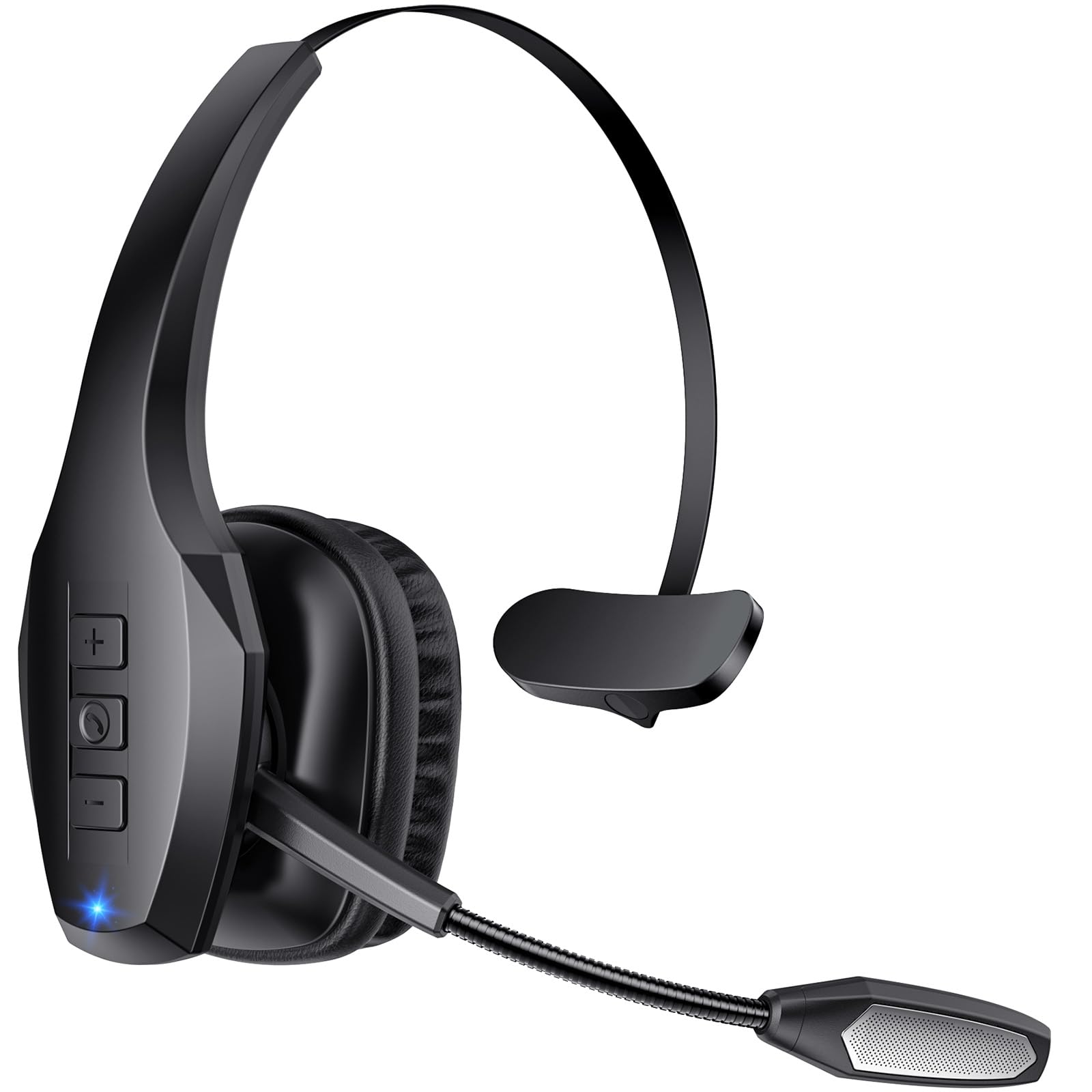 Trucker Bluetooth Headset, Wireless Headset with Mic, Bluetooth Headsets with Du
