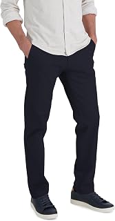 Haggar Men's Straight Fit Life Khaki Comfort Stretch Chino Pant