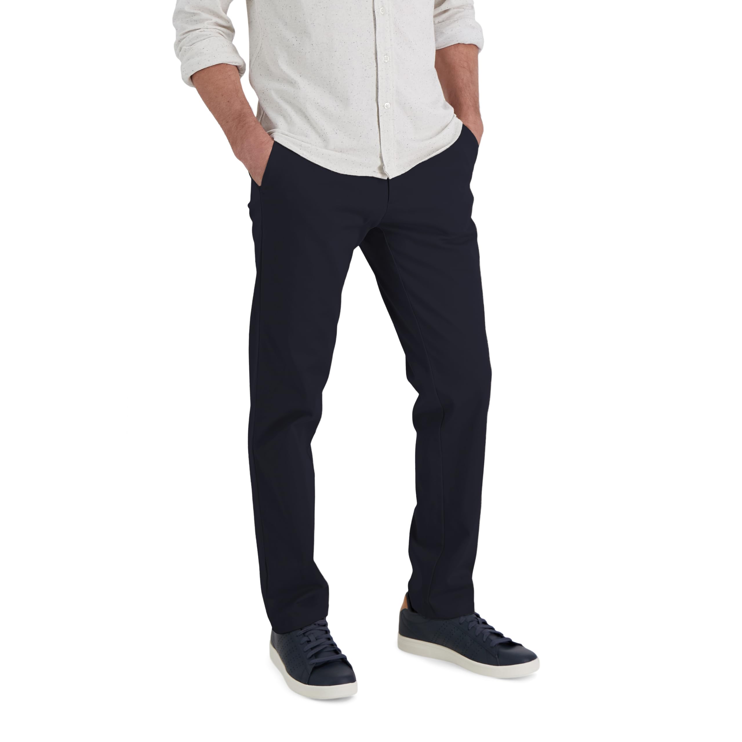 Haggar Men's Straight Fit Life Khaki Comfort Stretch Chino Pant