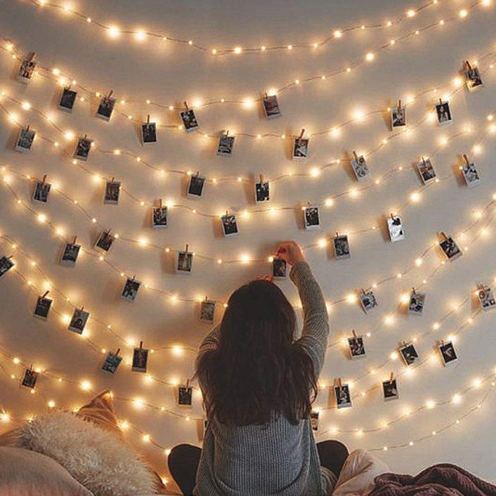Cookey | 50 | LED Fairy Lights Bedroom Accessories - Battery Powered Photo Strin