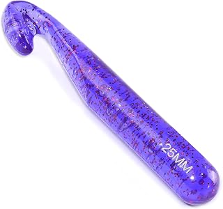 QMNNMA 25mm Large Crochet Hooks for Chunky Yarn, Purple Jumbo Crochet Hooks | Ergonomic Crochet Hooks for Arthritic Hands, Comfortable to Hold, Giant Crochet Hooks for Beginners and Crocheting Yarn