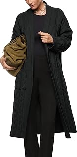 Womens Long Sleeve Cardigan Sweaters Oversized Open Front Maxi Coat