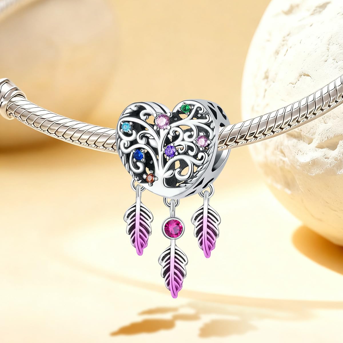 1Pc Fashionable Silver Charm Bead Fit for Women DIY Jewelry Making And Daily Out