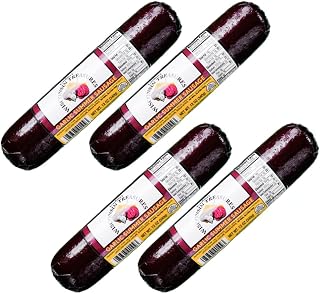 Gardner's Wisconsin Cheese and Sausage, 4 Pack of Garlic Summer Sausage (12 Ounces Each) - Does Not Require Refigeration