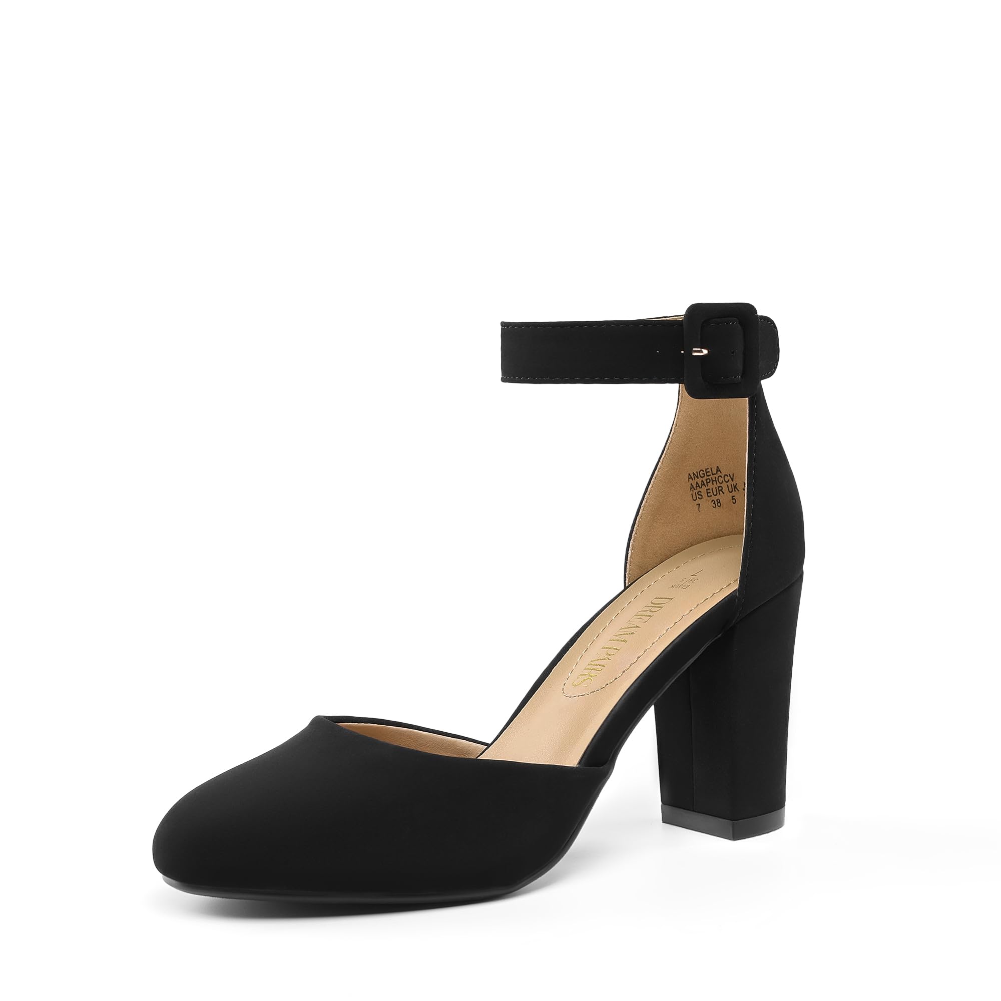 DREAM PAIRS Women's High Heel Chunky Pumps Shoes