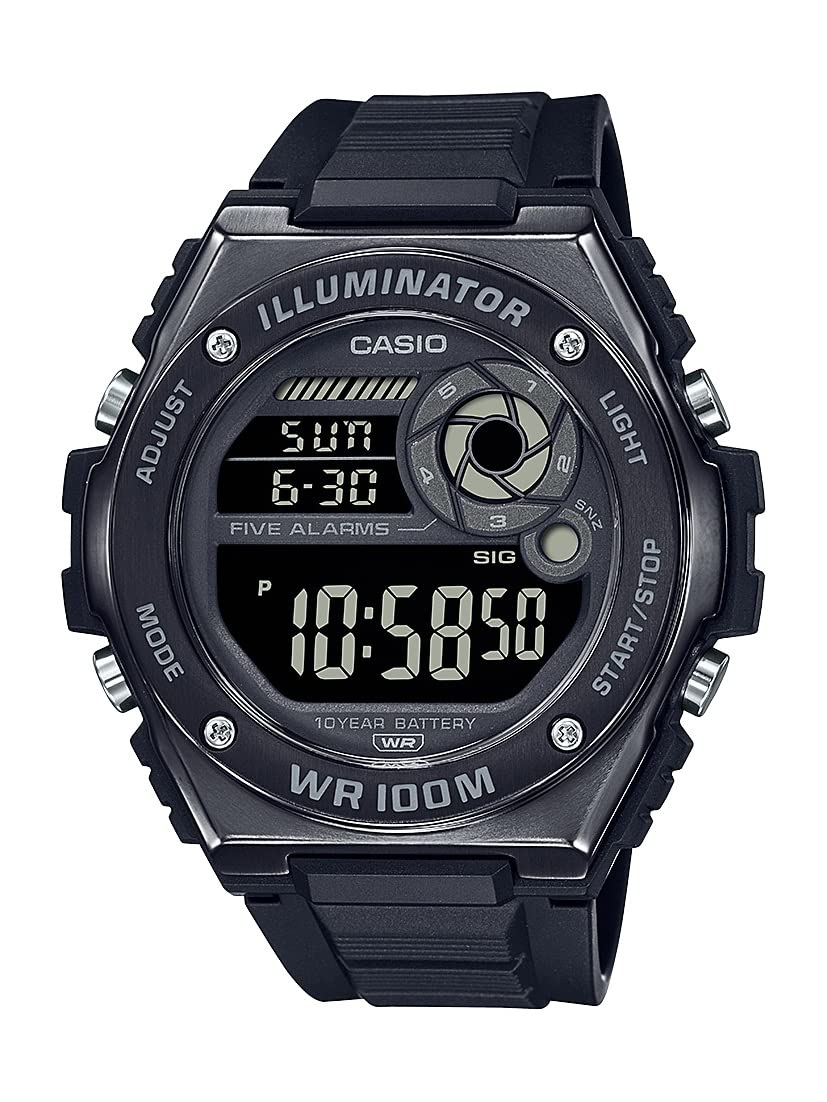 Casio MWD100H Series | Men’s Digital Watch | 1/100 SEC Stopwatch | Countdown Tim
