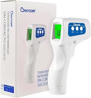Berrcom Forehead Thermometer for Adults Non Contact Infrared Children Thermometer Digital Baby Thermometer 3 in 1 Forehead Thermometer with Instant Reading, Fever Alarm, LCD Display, °C/°F Switch