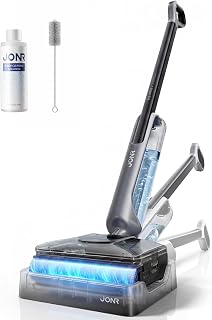 JONR H2 Wet Cleaning Vacuum [Industry First! Cordless, 3-in-1 Floor Cleaning, Water Wiping, Water Recovery, Suction Power 20,000 Pa, Brush, Automatic Cleaning, Floor Wipe, 180° Flat, Self-Propelled