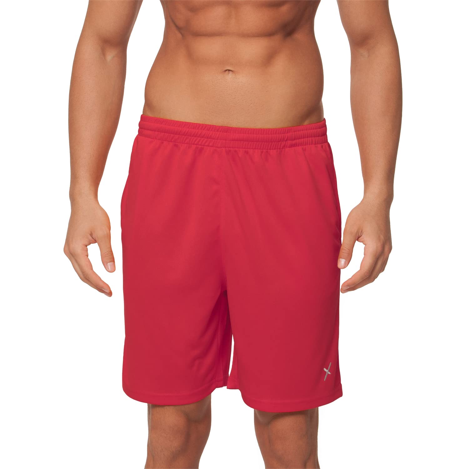 CFLEX Sportswear - Pantaloncini sportivi da uomo, collezione, Colore: rosso, S